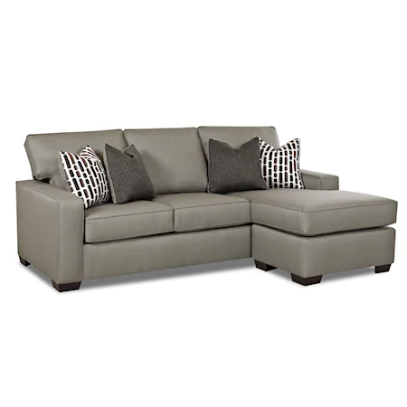 Contemporary Mini Sectional Sofa with Ottoman Chaise